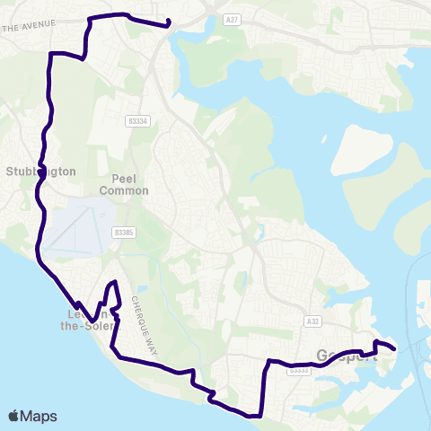 First Portsmouth Fareham & Gosport Gosport Interchange - Bus Station map