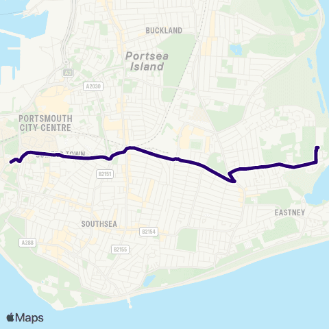 First Portsmouth Fareham & Gosport Langstone Campus - Univ of Portsmouth map