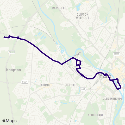 First York Poppleton Bar P&R - Poppleton Bar P&R map