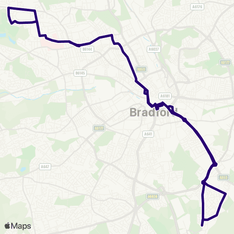 First Bradford Haworth Road Park - Haworth Road Park map