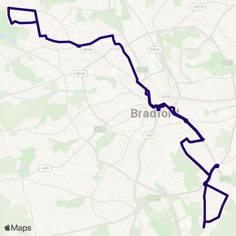 First Bradford Haworth Road Park - Haworth Road Park map