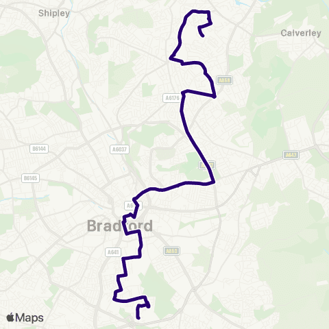 First Bradford Highbridge Terrace - St John's Church map