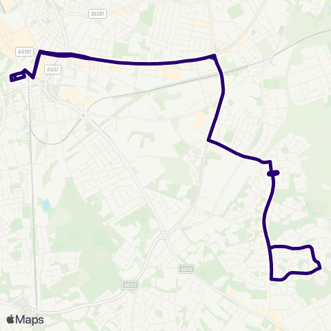 First Bradford Bradford Interchange Bus Sta - Bradford Interchange Bus Sta map