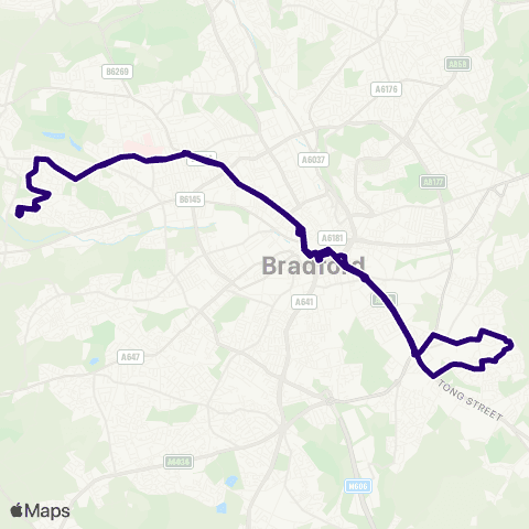First Bradford Ayresome Oval - Ayresome Oval map