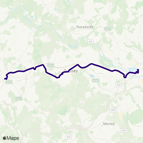 First Bradford Civic L - Bradford Interchange Bus Sta map