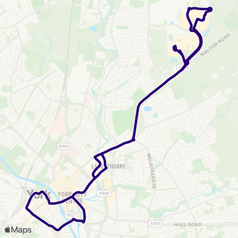 First York Monks Cross P&R - Monks Cross P&R map