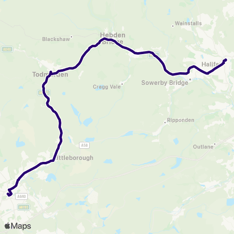 First Halifax Rochdale Interchange - Halifax Bus Sta map