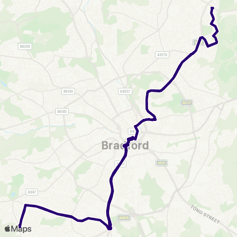 First Bradford Cooper Ln Terminus - Cooper Ln Terminus map