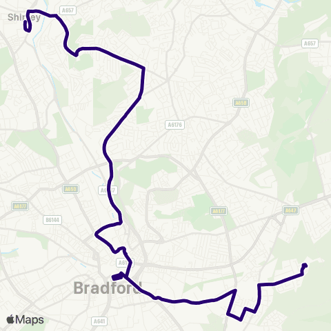First Bradford Tyersal Crescent - Market Square map
