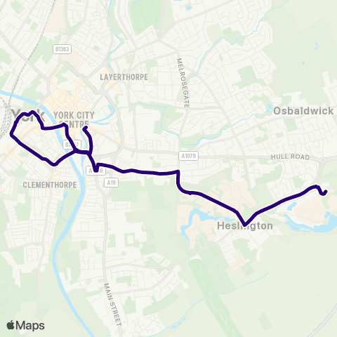 First York Merchantgate - Campus East Interchange map