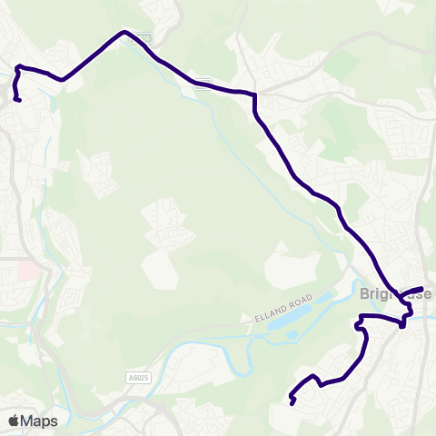 First Halifax Calder Valley & Huddersfield Halifax Bus Station - Nunnery Lane map