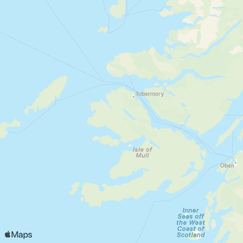 Caledonian MacBrayne Oban - Tiree map