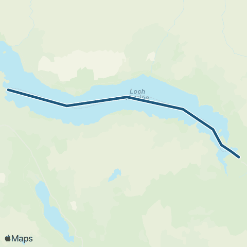Steam Ship Sir Walter Scott Loch Katrine / Steamship Sir Walter Scott map