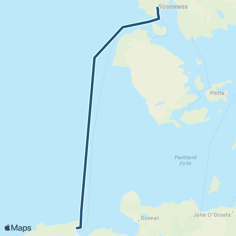 Northlink Ferries Scrabster - Orkney map