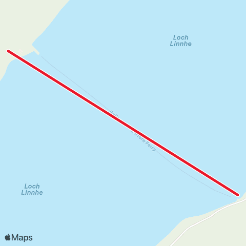 Caledonian MacBrayne Oban Kerrera - Kerrera map