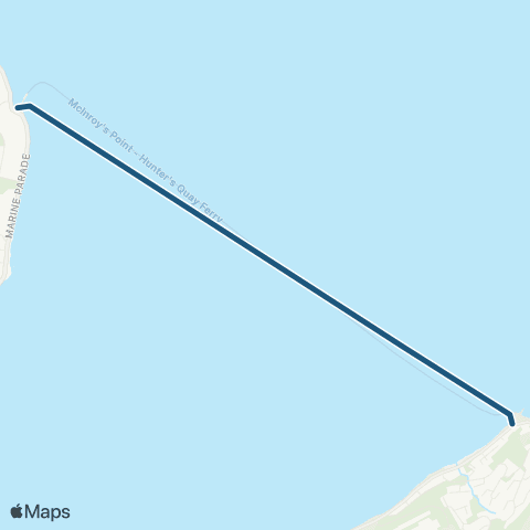Western Ferries Hunter's Quay - McInroy's Point map