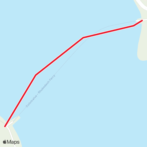 Caledonian MacBrayne Rhubodach Bute - Colintraive map
