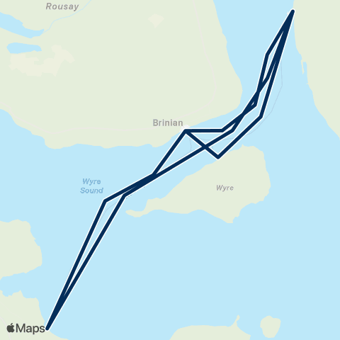 Orkney Ferries Rousay, Egilsay & Wyre map