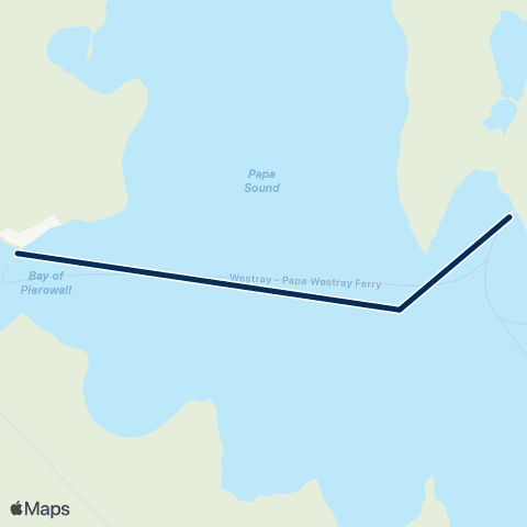 Orkney Ferries Papa Westray map