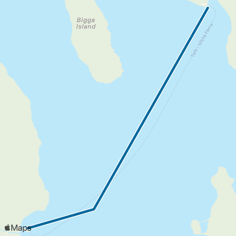 Shetland Ferries Yell map