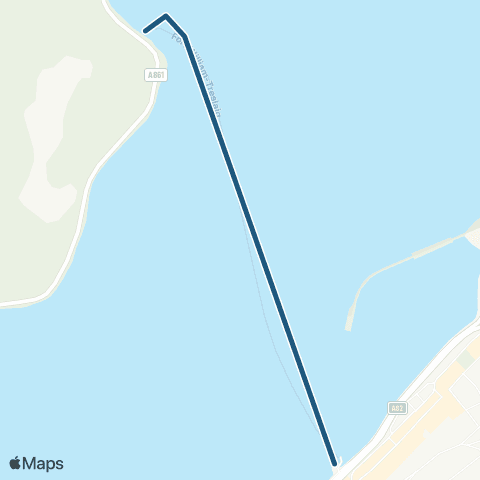 Highland Ferries Ft William - Camusnagaul map