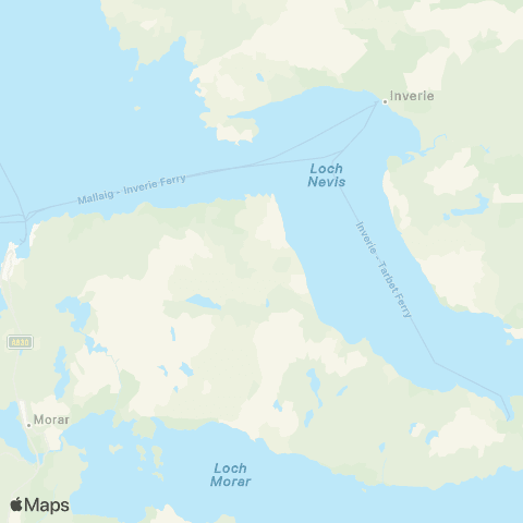 Western Isles Cruises Inverie - Mallaig map
