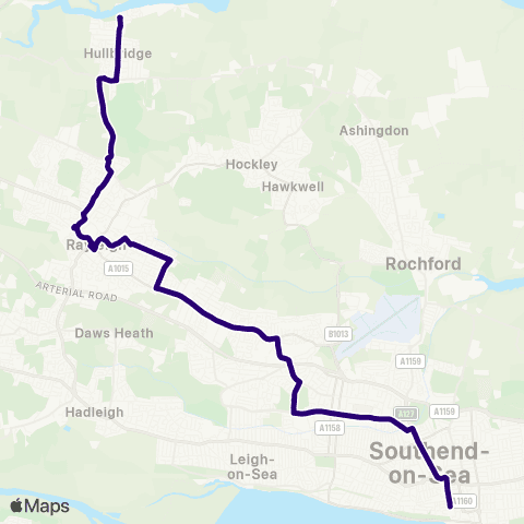 First Essex The Anchor - Travel Centre map