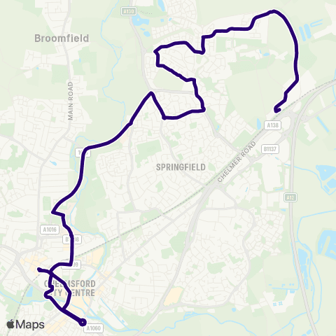 First Essex Station - Beaulieu Park Railway Station map