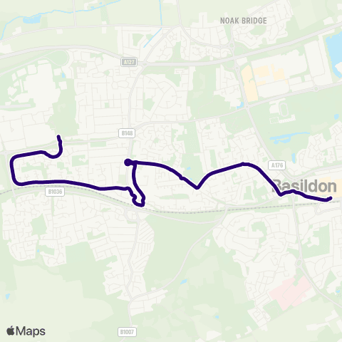 First Essex Fenton Way - Bus Station map
