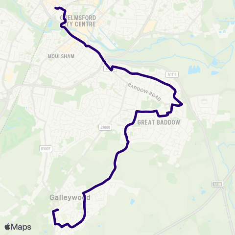 First Essex Keene Hall - Bus Station map