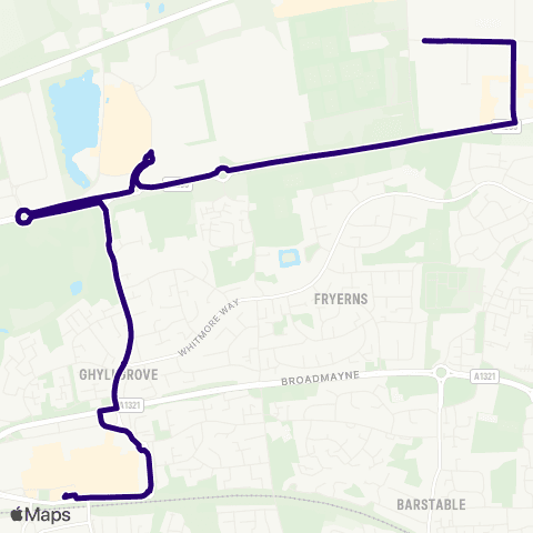 First Essex Gardiners Lane South - Bus Station map