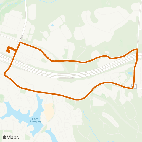 Fairfax Connector Sunrise Valley - Sunset Hills map