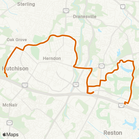 Fairfax Connector Innovation Center - Wiehle Reston E map