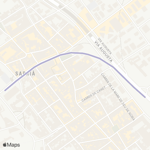 FGC Sarrià - Reina Elisenda map