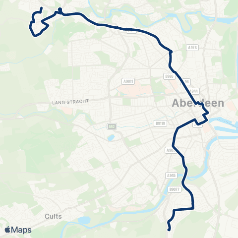 First Aberdeen Slessor Drive - Cloverfield Gardens map
