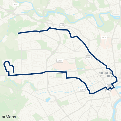 First Aberdeen Bonnyview Road - Colonsay Crescent map