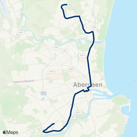 First Aberdeen Ashwood Park - Auchinyell Terrace map