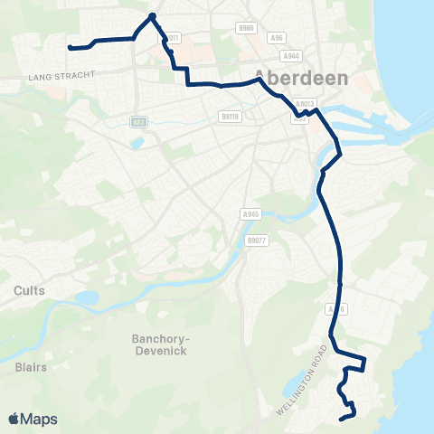 First Aberdeen Findhorn Place - Cove Court map