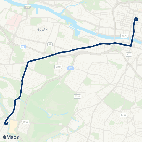 First Greater Glasgow Silverburn Bus Station - W Nile Street map