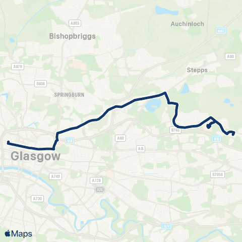 First Greater Glasgow Easterhouse Baths - Sauchiehall Street map