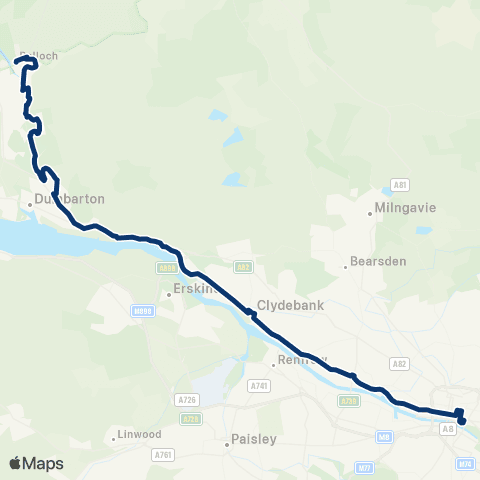 First Greater Glasgow Balloch Bus Terminus - Osborne Street map