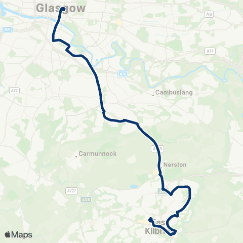 First Greater Glasgow Montrose Street - Bus Station map