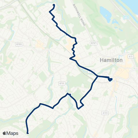 First Greater Glasgow Abbotsford Road - Turning Circle map