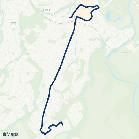 First Greater Glasgow Meadowside - Bus Station map