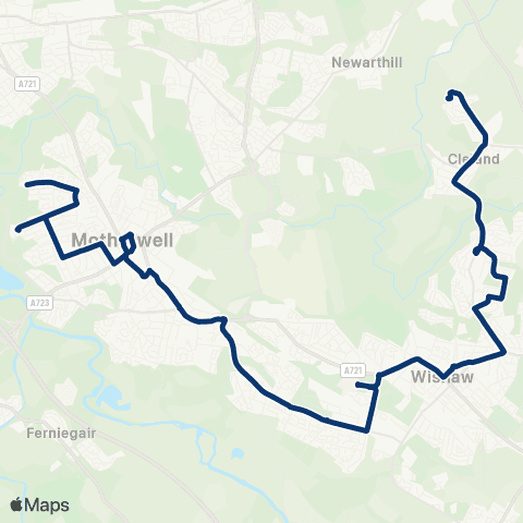 First Greater Glasgow Crosshill Street - Salisbury Crescent map