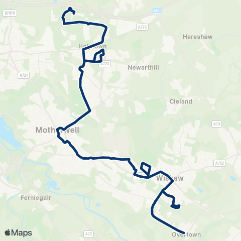 First Greater Glasgow Etive Crescent - War Memorial map