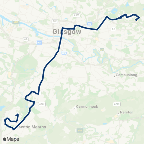 First Greater Glasgow Renfield Street - Town Centre Stances map