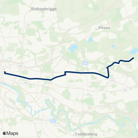 First Greater Glasgow Lochend Road - West Nile Street map