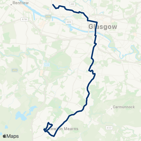 First Greater Glasgow Mitre Road - Hill Drive map