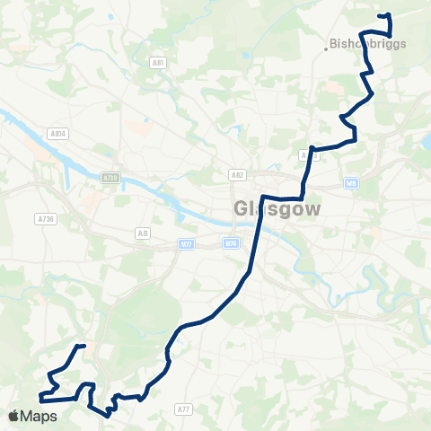 First Greater Glasgow Turning Circle - Standburn road map